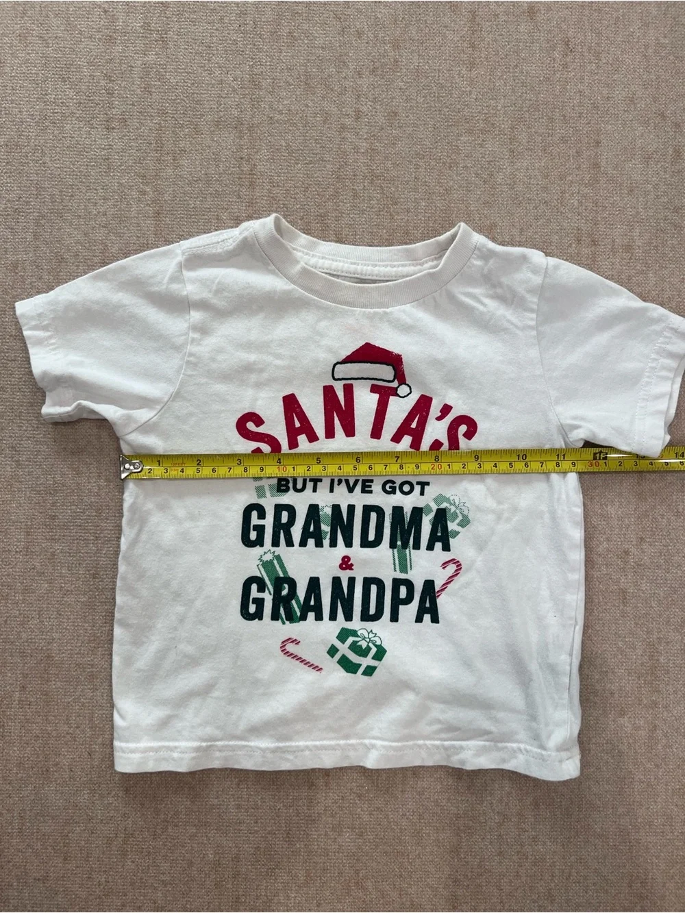 Santa’s Great But I’ve Got Grandma & Grandpa Baby/Toddler T-Shirt 18–24M